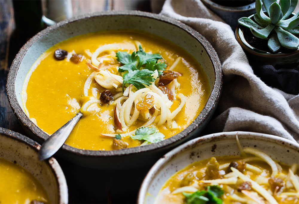 Image of carrot and coriander soup